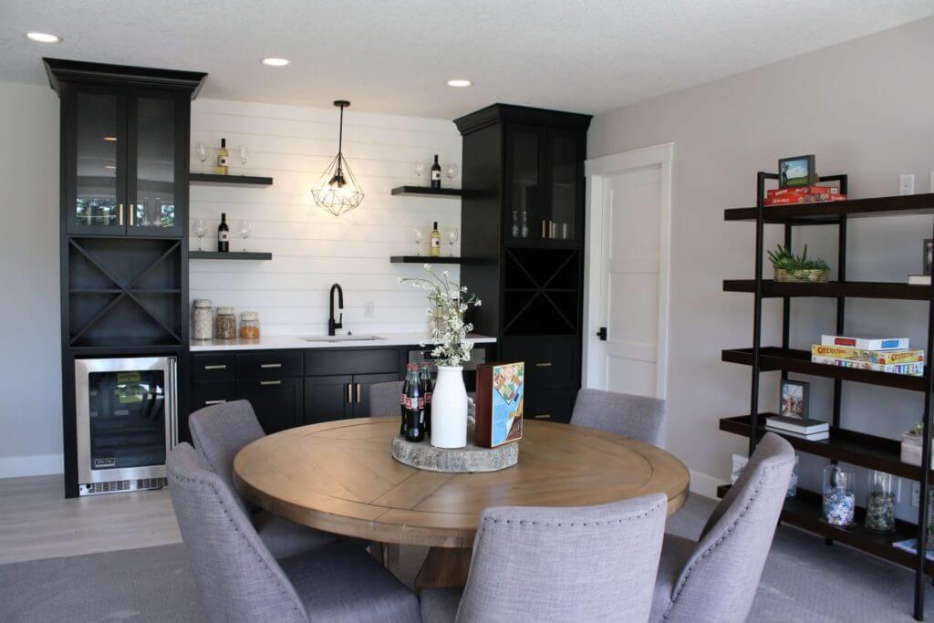 Basement wet bar